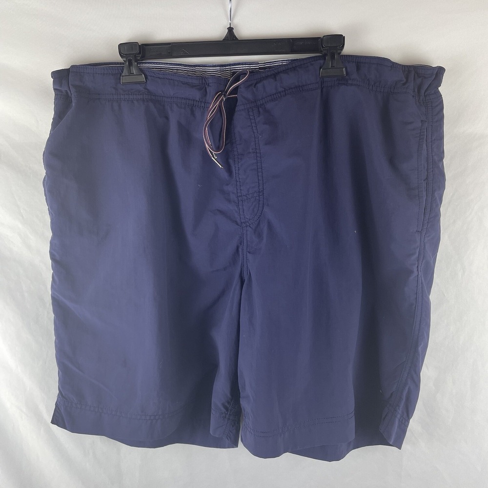 Tommy Hilfiger Men 2XL Blue Swim Trunks Mesh Lined Bathing Suit Shorts Beach